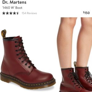Dr. Martens ‘1460 W’ Women’s Boot- Cherry size 7